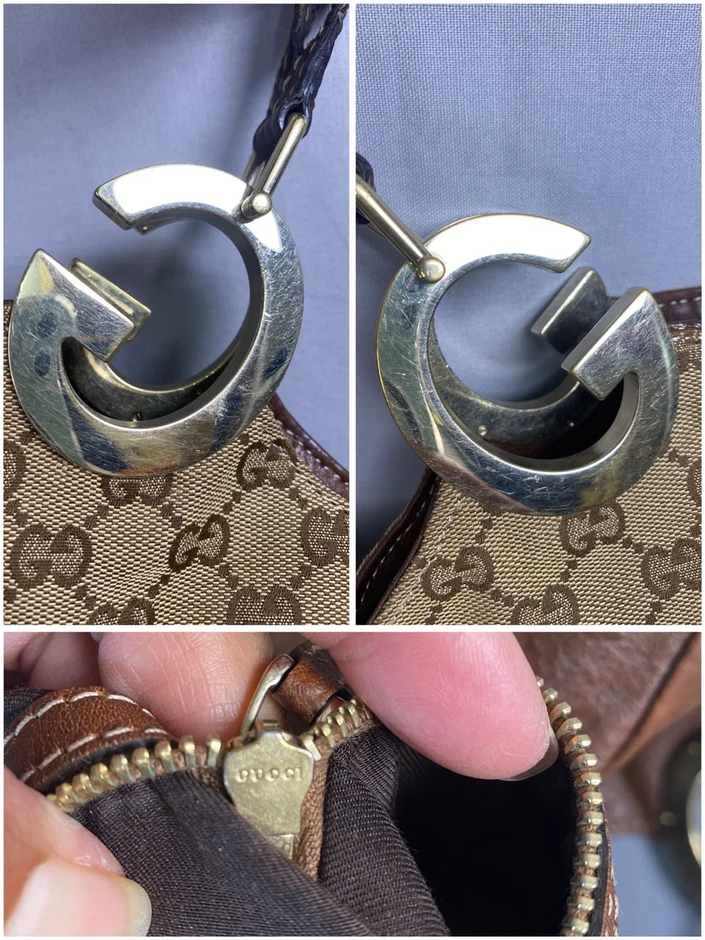 ✨️GUCCI GG Canvas Charlotte Hobo Bag